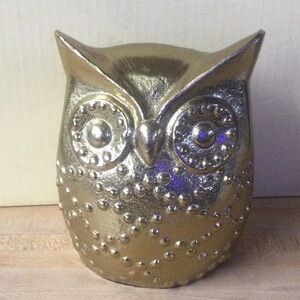 New Gold Metal Owl Art